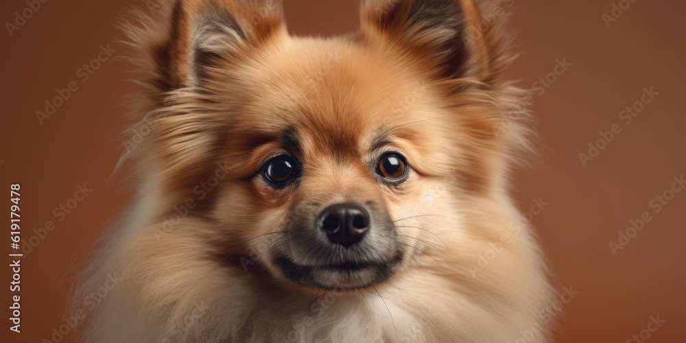 A studio portrait of a cute Dog that loves the camera, with a soft color background. AI Generated. A studio portrait of a cute Dog that loves the camera, with a soft color background. AI Generated.