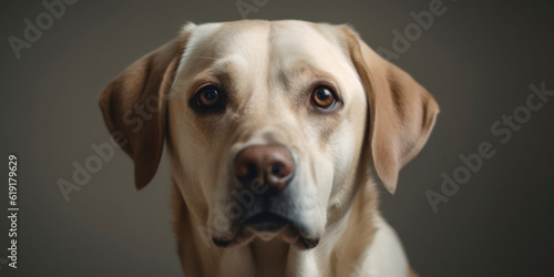 Pet Photography tips: How to photograph a cute Dog in a studio with a pastel backdrop. AI Generated.