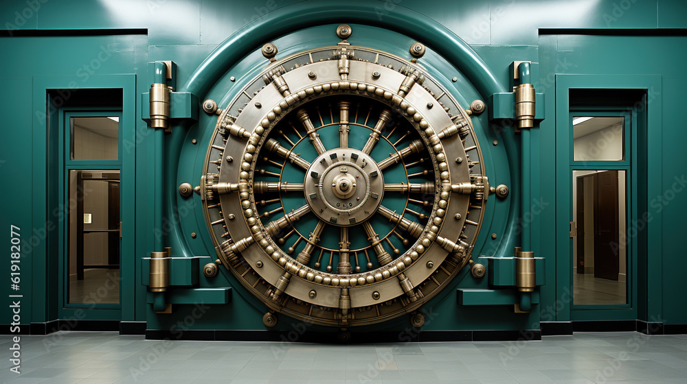 Bank Vault Security Massive Door of
