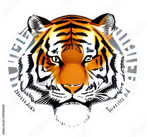 tiger on a white  Logo  Icon