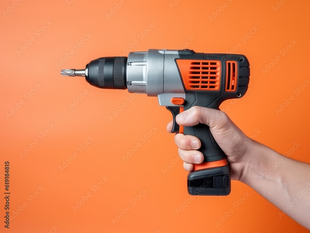 Hand-holding power drill