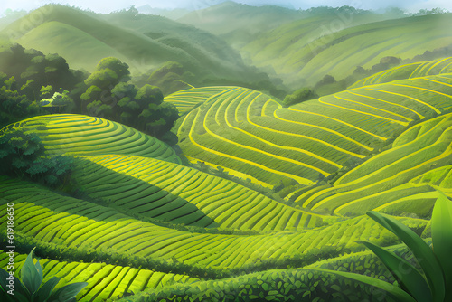 green Tea plantation © neelstock