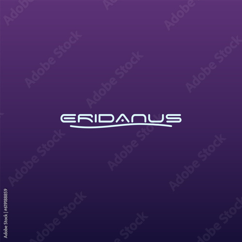 LETTER AND INITIAL ERIDANUS WITH WHITE COLOR FOR LOGO VECTOR FOR NAMING, COMPANY, BRAND, BUSINESS, AND OTHER photo