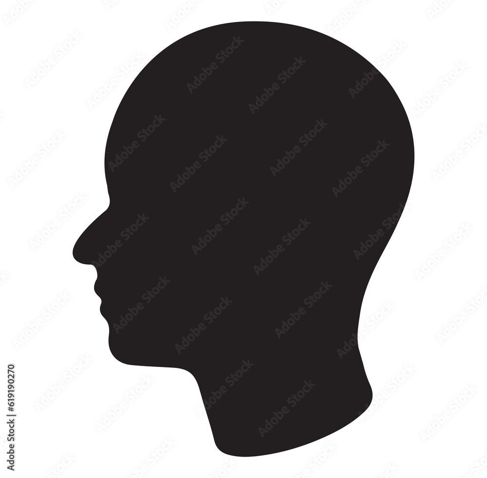 Human brain medical vector icon on white background. Human brain symbol. black and white Icon brain.