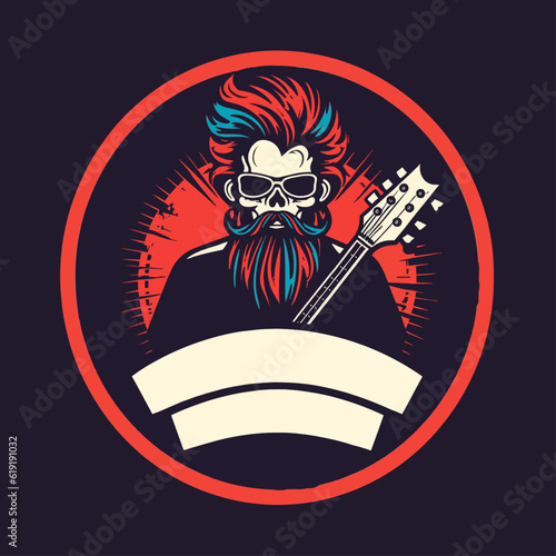 Heavy Metal Guitar Logo