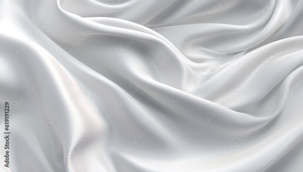 Obraz premium Pure Elegance: White Silk Background