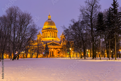 Saint Isaac's Cathedral or Isaakievskiy Sobor in Saint Petersburg, Russia