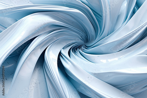 White and Blue Swirl in 3D © abdelali