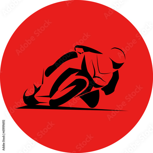 fast extreme sport bike vector eps10 illustration icon