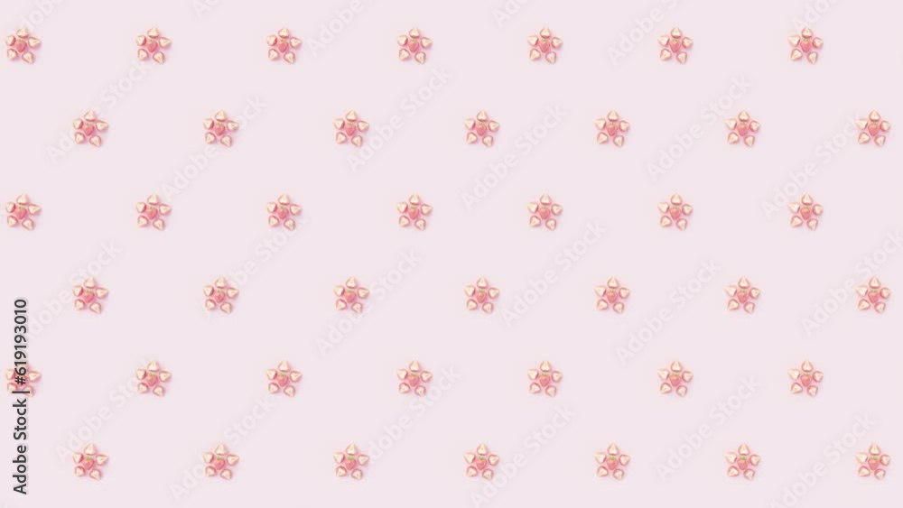 Strawberries roll on a simple colored background with a seamless loop. Strawberries roll on a simple colored background with a seamless loop.