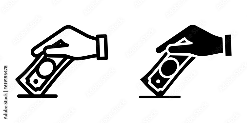 Deposit icon. sign for mobile concept and web design. vector illustration Deposit icon. sign for mobile concept and web design. vector illustration