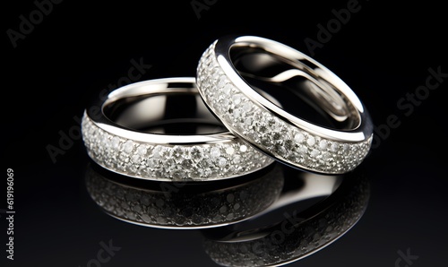 Wedding Ring Silver Edition 
Whispers of Forever: Celestial Symphony (AI Generated)