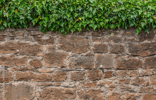 Old Stone Wall. Texture, Background.