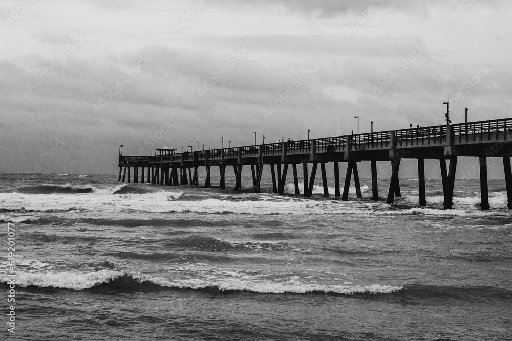 Pier Before The  Storm