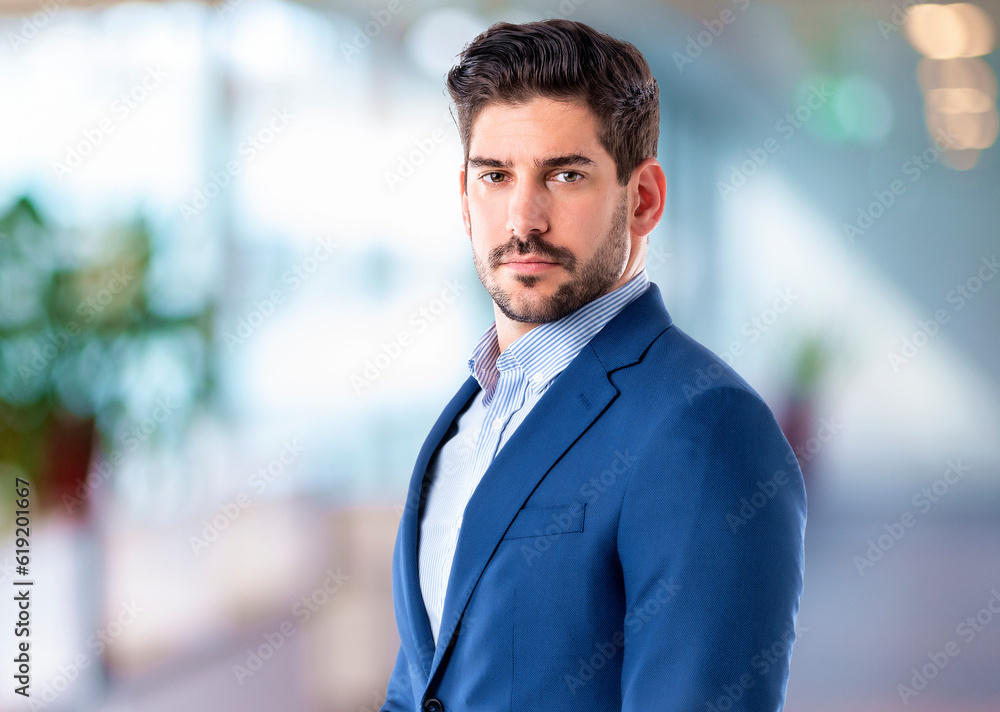 Fototapeta premium Executive mid aged business standing inside
