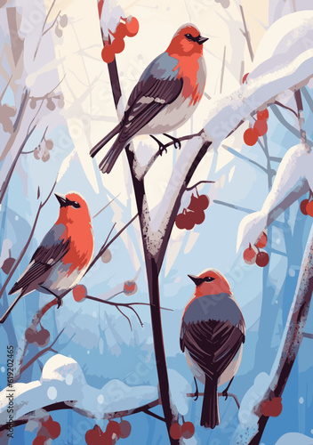 bird on a branch of tree