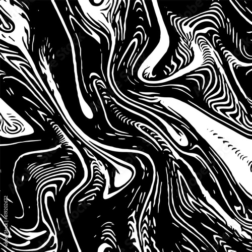 Black and white abstract marble design.