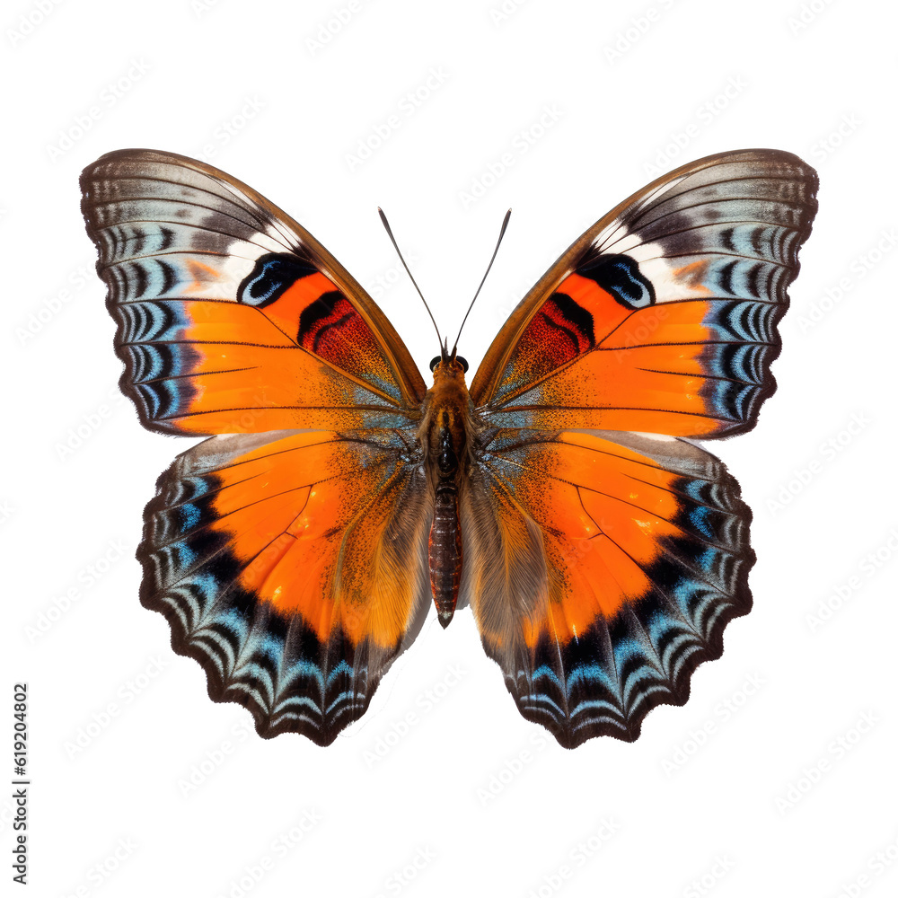 Butterfly isolated on transparent background. Generative ai Butterfly isolated on transparent background. Generative ai