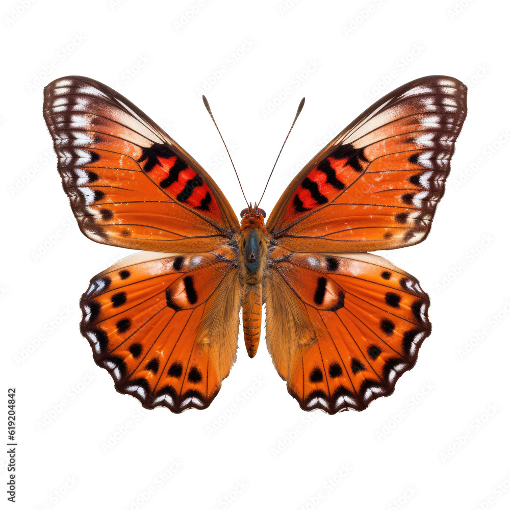Obraz premium Butterfly isolated on transparent background. Generative ai
