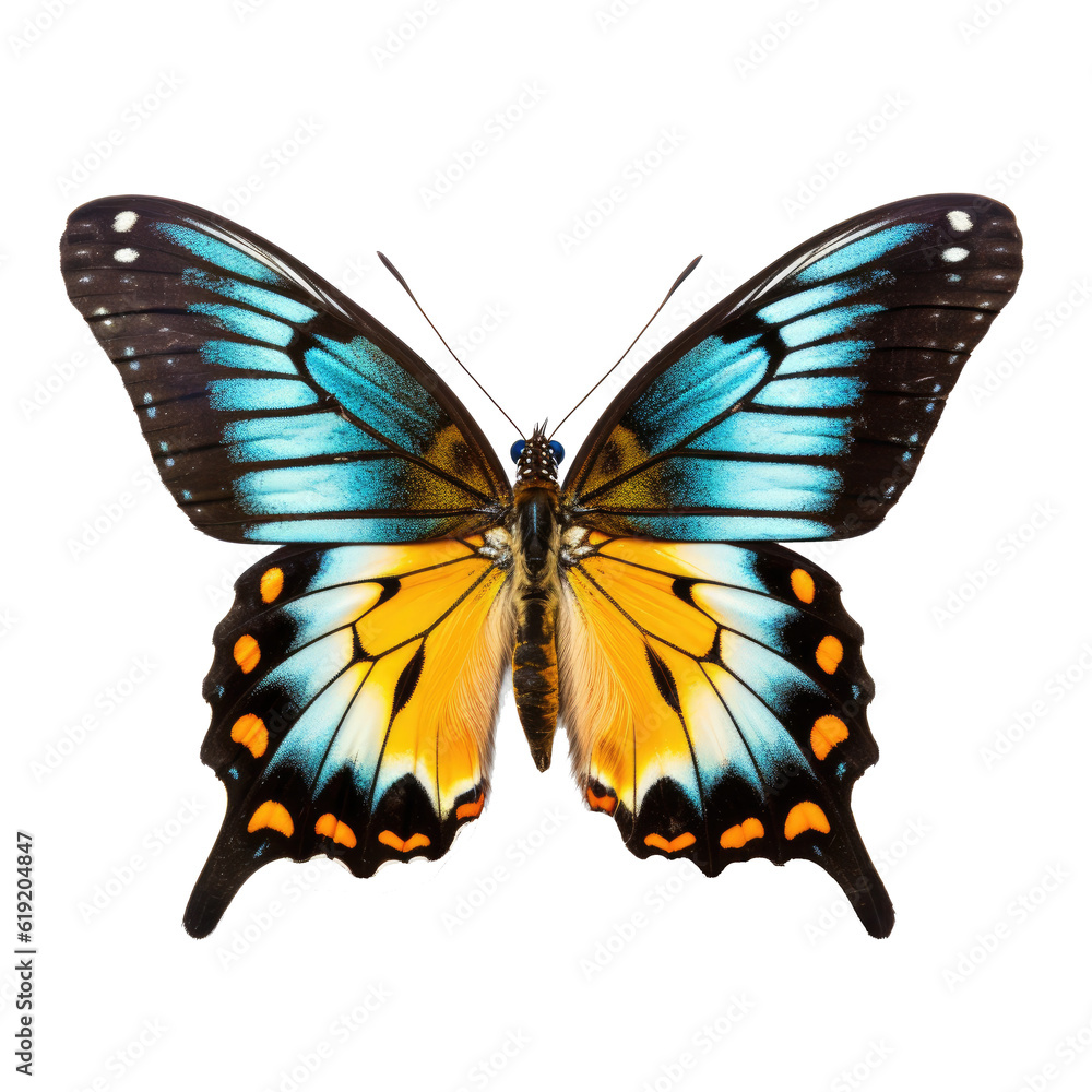 Butterfly isolated on transparent background. Generative ai Butterfly isolated on transparent background. Generative ai
