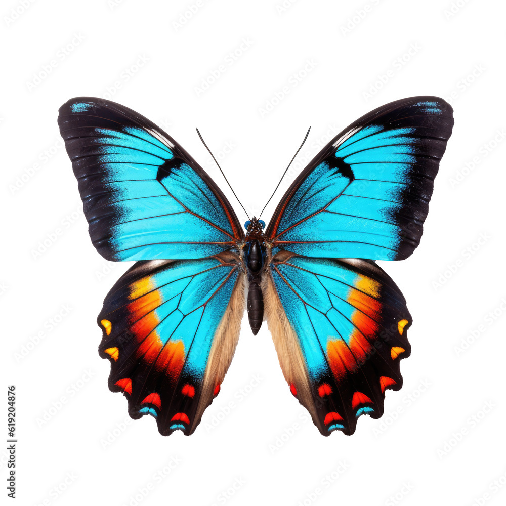Butterfly isolated on transparent background. Generative ai Butterfly isolated on transparent background. Generative ai