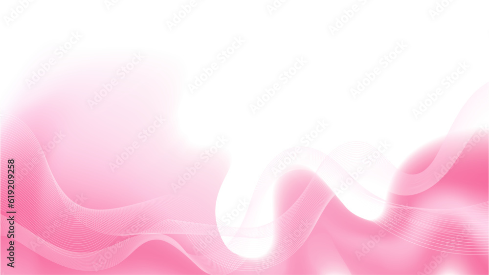 Abstract minimal white background with pink gradient and waves with space for text. Design for banner, cover, business card, presentation, social media. Vector illustration. Abstract minimal white background with pink gradient and waves with space for text. Design for banner, cover, business card, presentation, social media. Vector illustration.