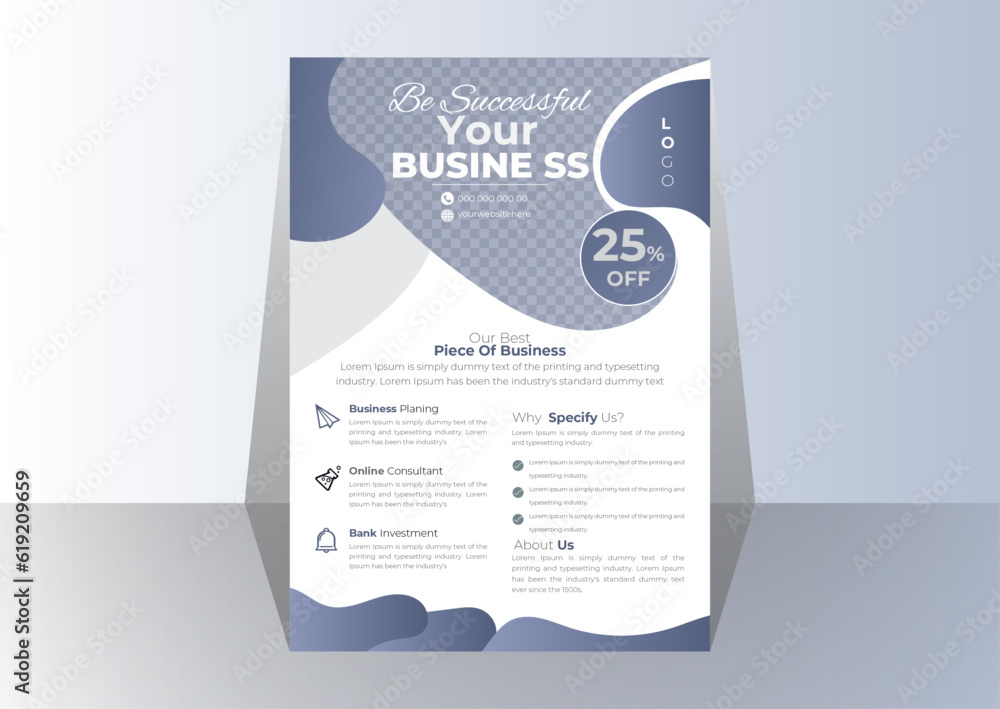 Obraz premium vector modern corporate business flyer template