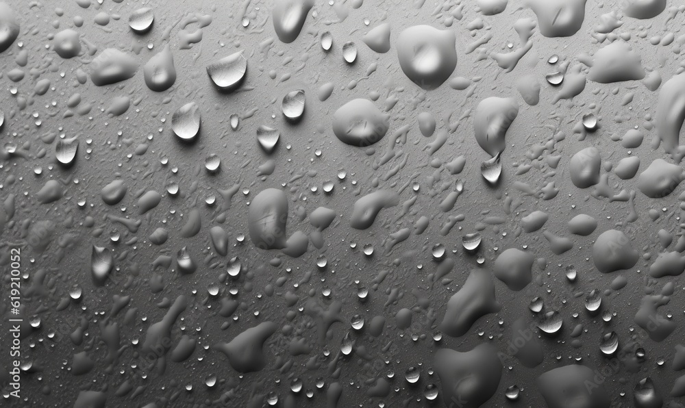 a black and white photo of raindrops on a window. generative ai a black and white photo of raindrops on a window. generative ai