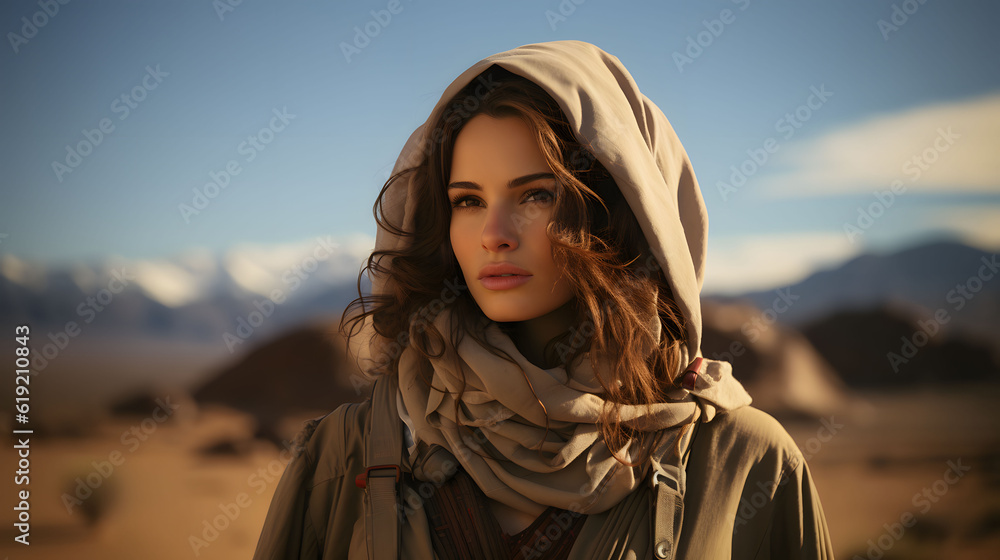 Beautiful woman soldier. Generative Ai Beautiful woman soldier. Generative Ai