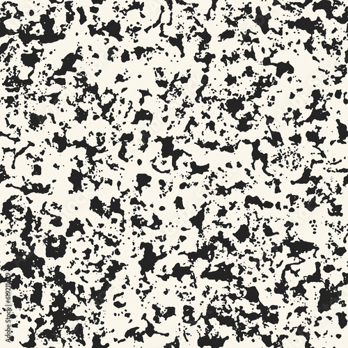 Monochrome Splattered Paint Effect Textured Pattern