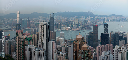 Panoramic view of Kowloon and Victoria Harbour © BreizhAtao