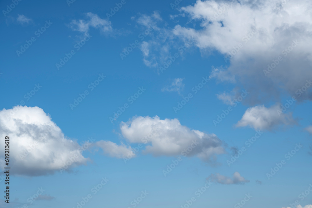 Beautiful blue sky with white clouds Beautiful blue sky with white clouds
