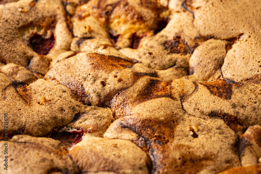 Delicious homemade apple pie. homemade baking