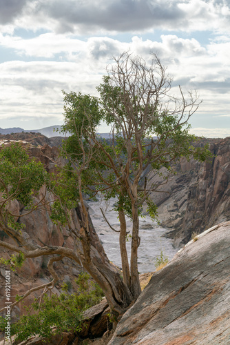 Augrabies Falls National Park in South Africa with the Orange River running through it.