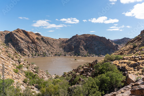 Augrabies Falls National park in South Africa with the Orange River running through it. © Fons