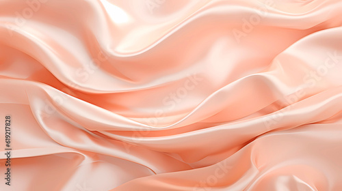 Delicate pink silk in waves, beautiful delicate texture, background. For cards, invitation, background, web, banner, cover
