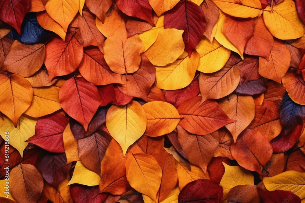 Colorful seasonal autumn background pattern