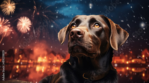 The dog is afraid of fireworks. Overcoming anxiety in dogs. Use of headphones. Calming CBD.
