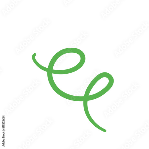 Green Curved Line