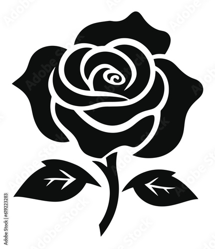 Rose icon logo vector file