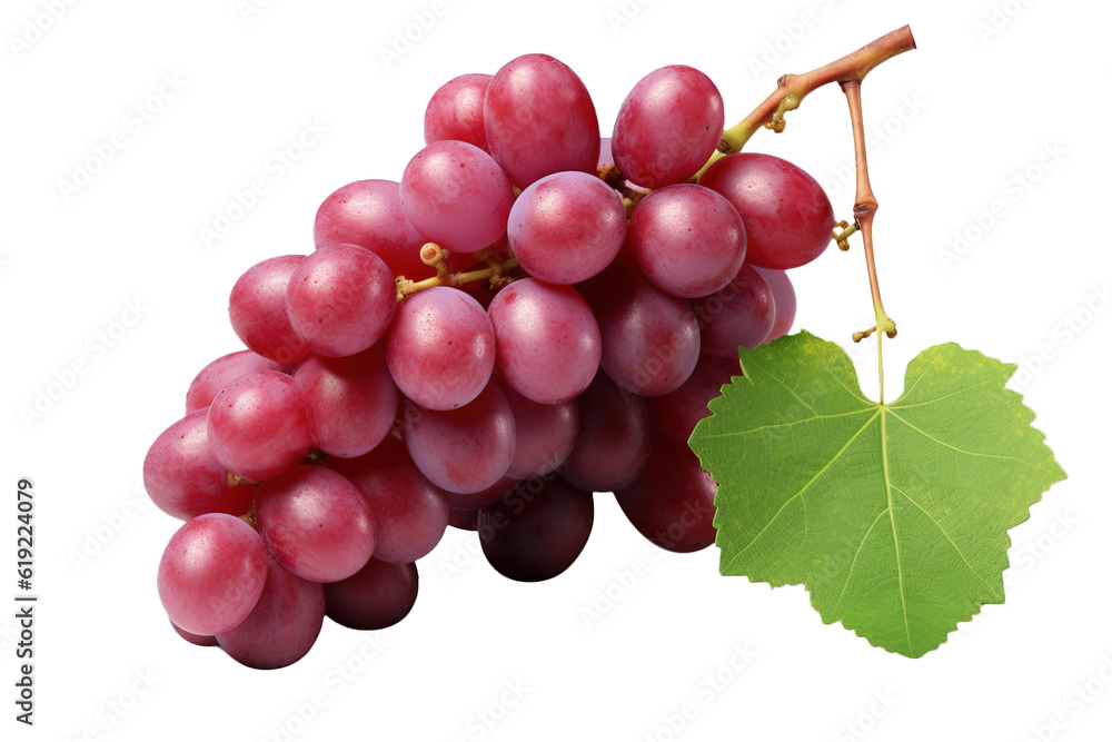 Bunch of red grapes over isolated transparent background Bunch of red grapes over isolated transparent background