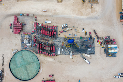 Aerial Fracking Site