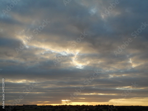 Dramatic sunset sky