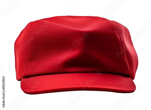 red cap isolated on white