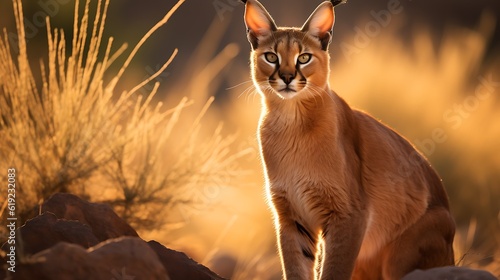 A Caracal in it s natural habitat