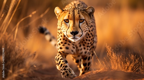 A Majestic Cheetah in it's Natural Habitat © Mystikal Forest