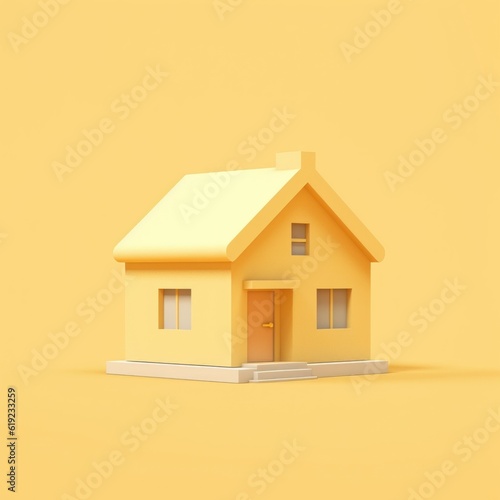  simple house, square size, simple image