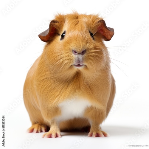 Guinea pig isolated. Illustration AI Generative.