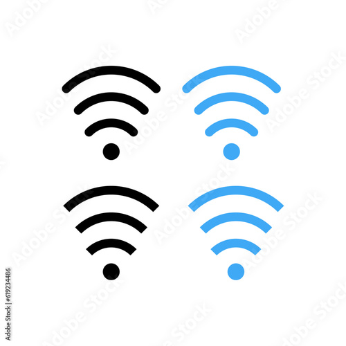 Wi fi zone sign set.Wifi internet signal .Vector illustration