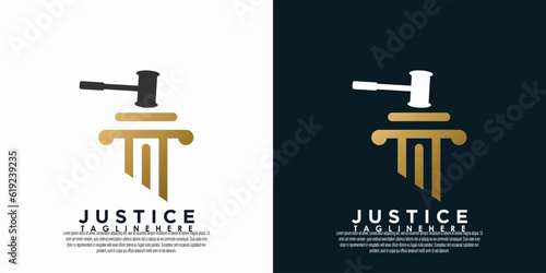 law firm logo design with modern concept